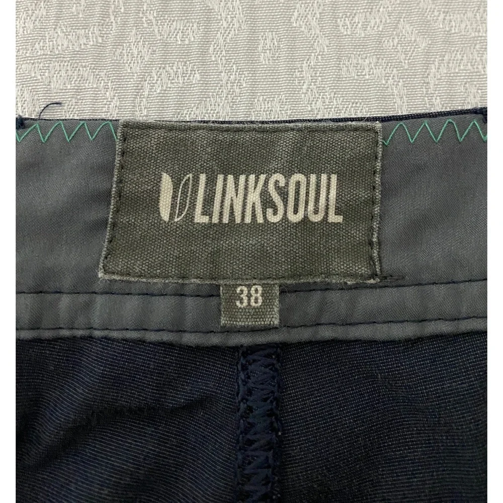 Linksoul Mens Boardwalker Golf Shorts Navy‎ Blue Size 38 LS6511 Hybrid Stretch